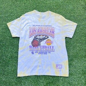 Mitchell & Ness Los Angeles Lakers Tie Dye Tee “16X NBA Champion” Size Large💎